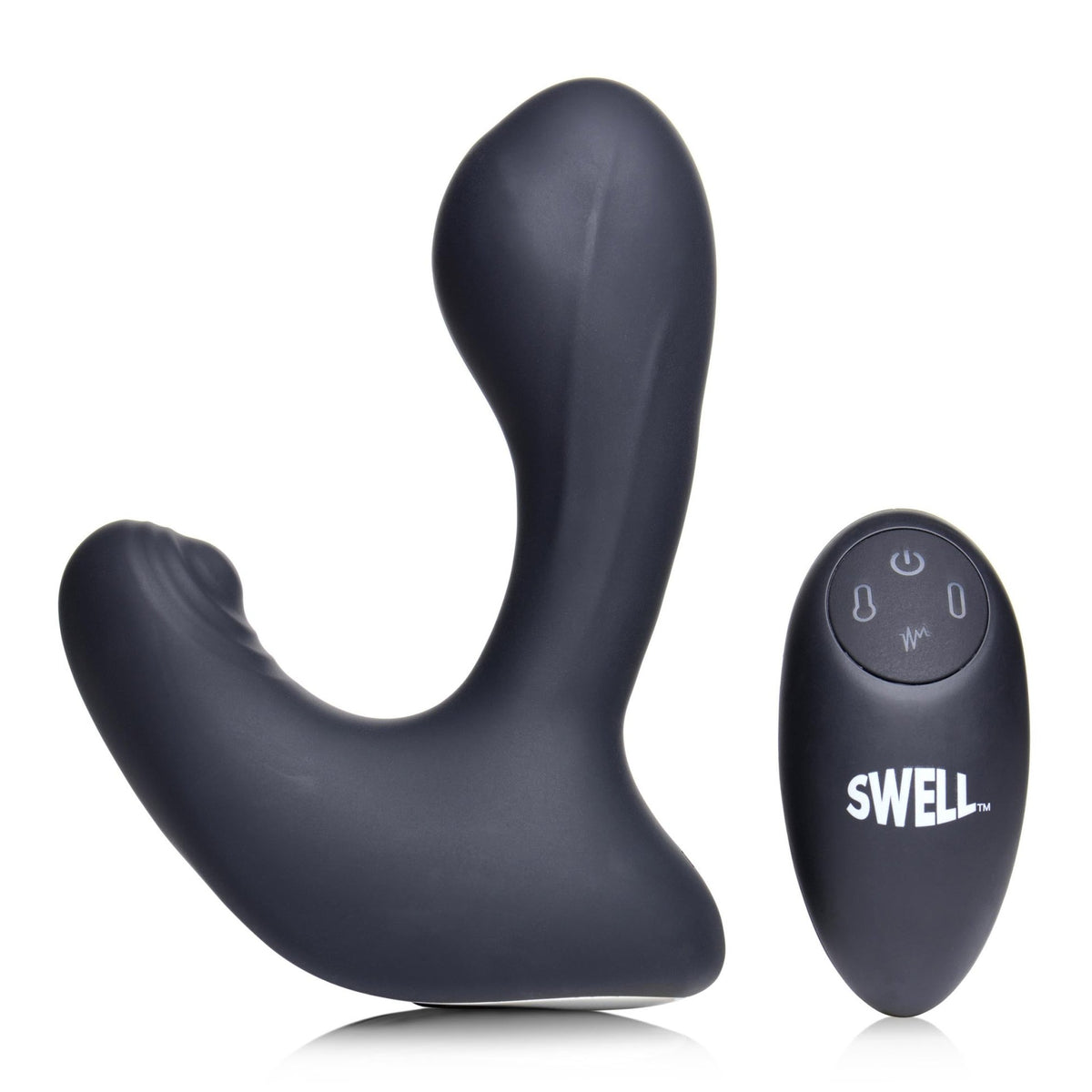 10X Inflatable and Tapping Silicone Prostate Vibrator - Royal Sins