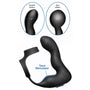 10X Inflatable and Vibrating Prostate Plug with Cock and Ball Ring - Royal Sins