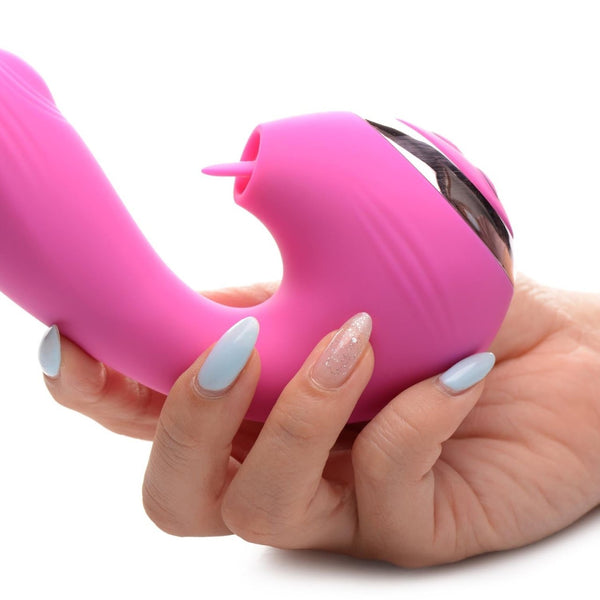 10X Licking G - Throb Rechargeable Silicone Vibrator - Royal Sins