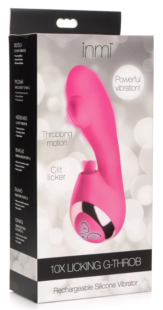 10X Licking G - Throb Rechargeable Silicone Vibrator - Royal Sins