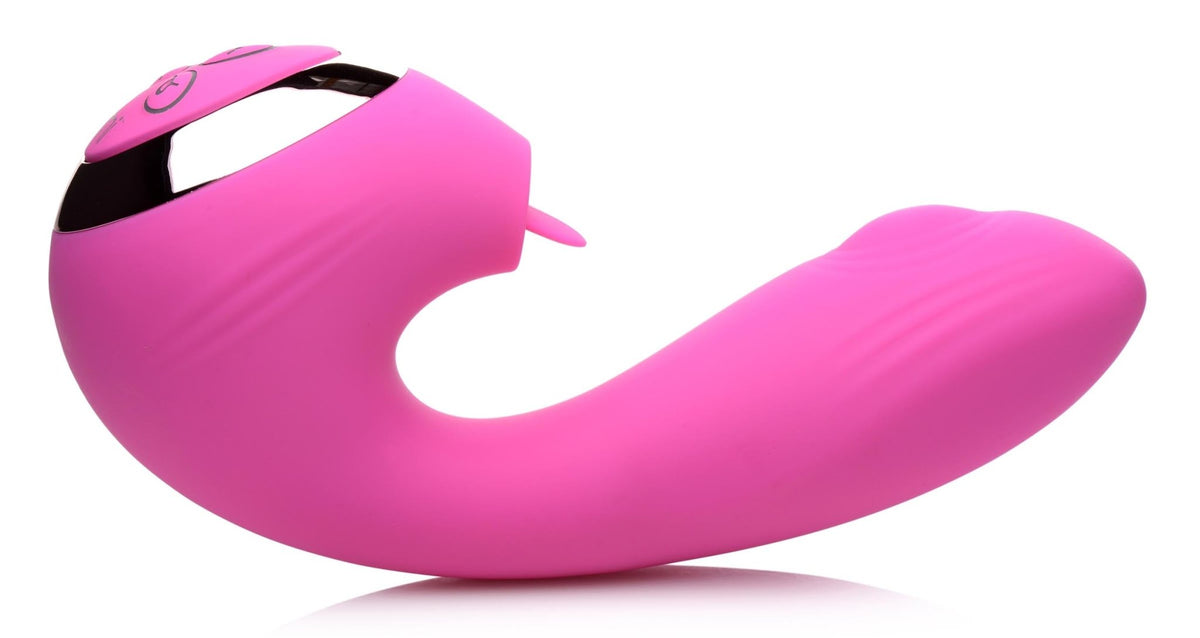 10X Licking G - Throb Rechargeable Silicone Vibrator - Royal Sins