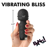 10X Mini Silicone Wand - Black - Royal Sins