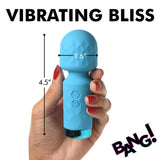 10X Mini Silicone Wand - Blue - Royal Sins