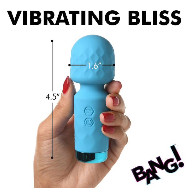 10X Mini Silicone Wand - Blue - Royal Sins