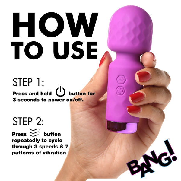 10X Mini Silicone Wand - Purple - Royal Sins