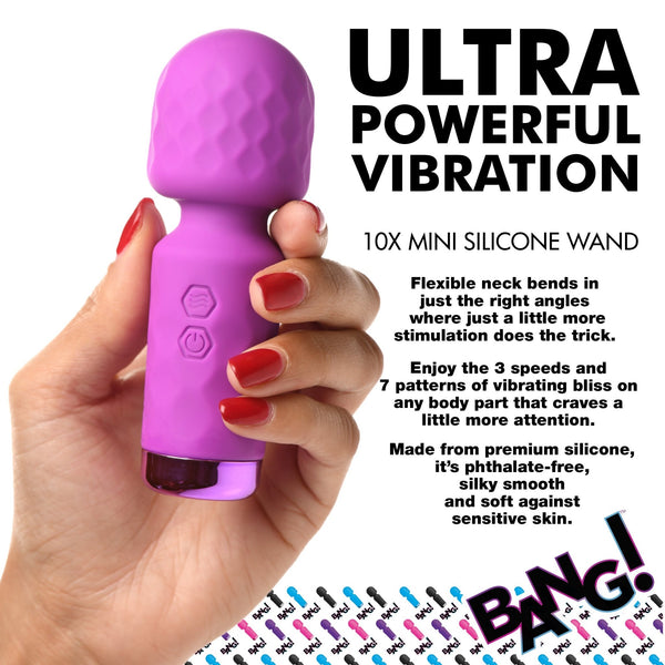 10X Mini Silicone Wand - Purple - Royal Sins