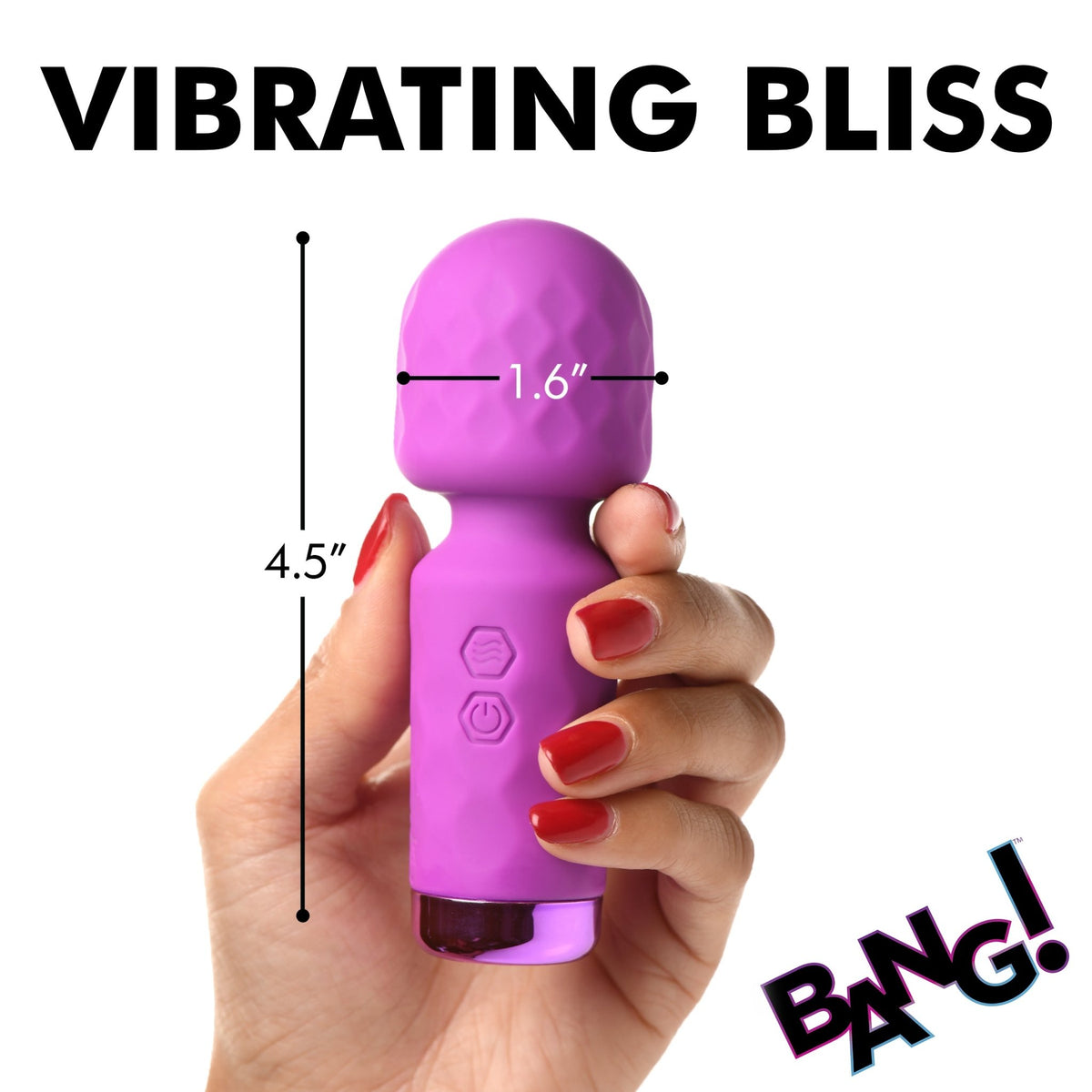 10X Mini Silicone Wand - Purple - Royal Sins