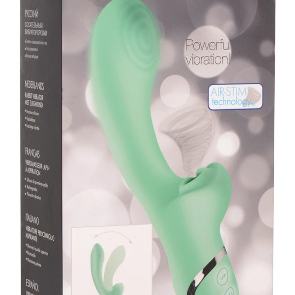 10X Minty Air - Stim Silicone Rabbit Vibrator - Royal Sins