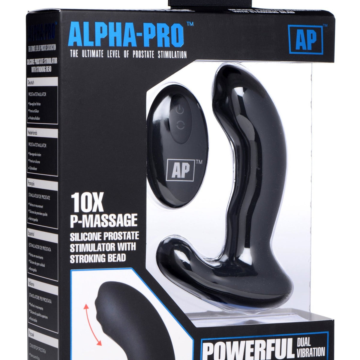 10X P - Massage Silicone Prostate Stimulator with Stroking Bead - Royal Sins