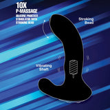 10X P - Massage Silicone Prostate Stimulator with Stroking Bead - Royal Sins