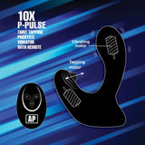 10X P - Pulse Taint Tapping Silicone Prostate Stimulator with Remote - Royal Sins