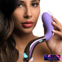 10X Pari Dual Ended Wavy Silicone and Glass Vibrator - Royal Sins