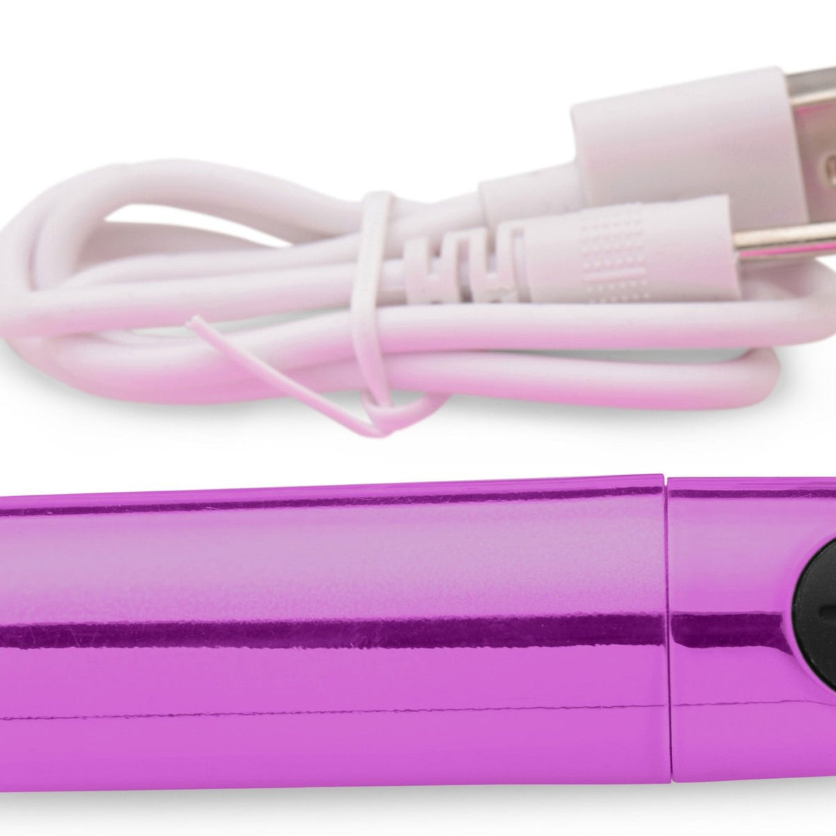 10X Rechargeable Vibrating Metallic Bullet - Purple - Royal Sins