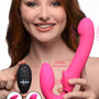 10X Remote Control Ergo - Fit G - Pulse Inflatable and Vibrating Strapless Strap - on - Pink - Royal Sins