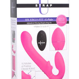 10X Remote Control Ergo - Fit G - Pulse Inflatable and Vibrating Strapless Strap - on - Pink - Royal Sins