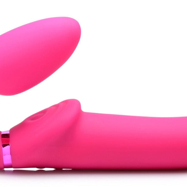 10X Remote Control Ergo - Fit G - Pulse Inflatable and Vibrating Strapless Strap - on - Pink - Royal Sins