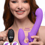 10X Remote Control Ergo - Fit G - Pulse Inflatable and Vibrating Strapless Strap - on - Purple - Royal Sins