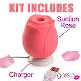 10X Rose Crave Silicone Clitoral Stimulator - Royal Sins