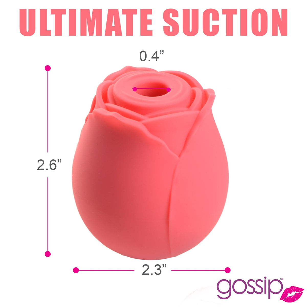 10X Rose Crave Silicone Clitoral Stimulator - Royal Sins