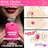 10X Rose Crush Silicone Clitoral Stimulator - Royal Sins