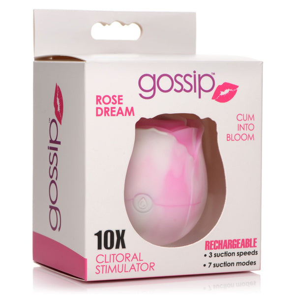 10X Rose Dream Silicone Clitoral Stimulator - Royal Sins