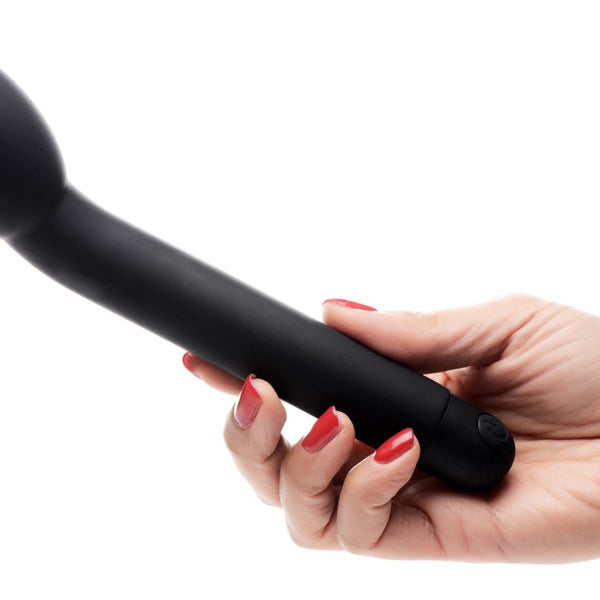 10X Silicone G - Spot Vibrator - Black - Royal Sins