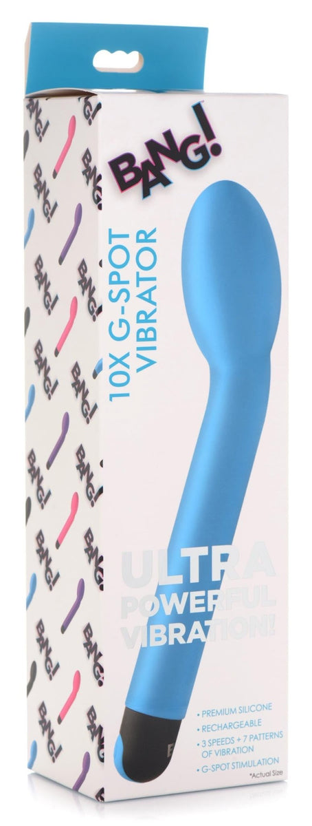 10X Silicone G - Spot Vibrator - Blue - Royal Sins