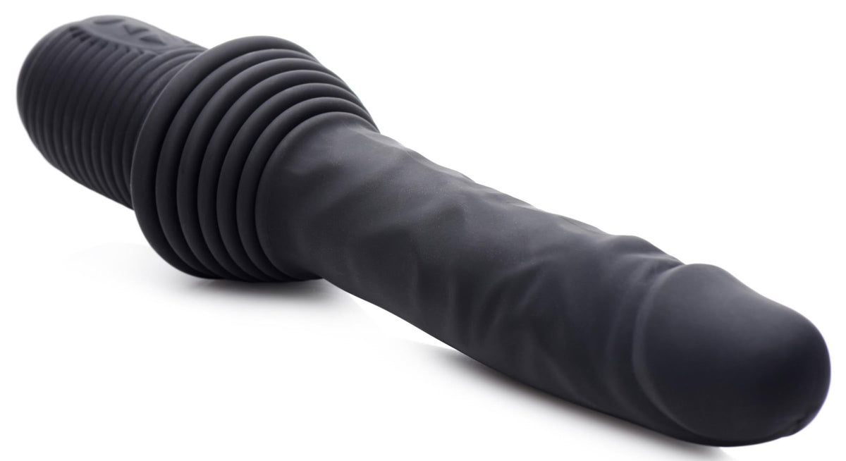 10X Silicone Vibrating and Thrusting Dildo - Royal Sins