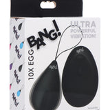 10X Silicone Vibrating Egg - Black - Royal Sins