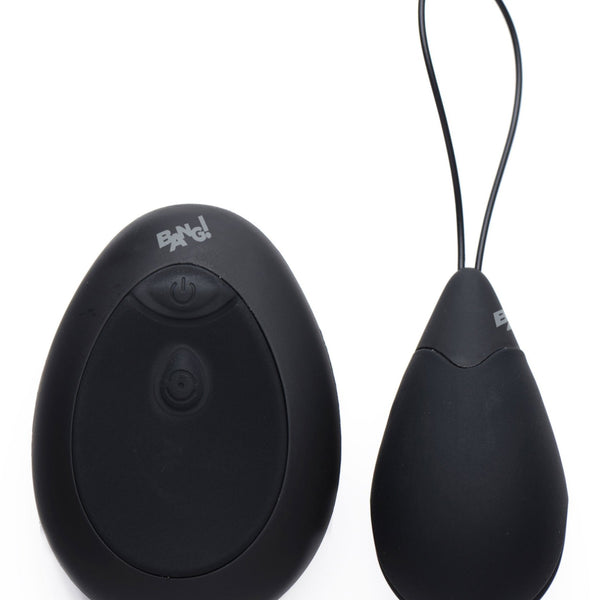 10X Silicone Vibrating Egg - Black - Royal Sins