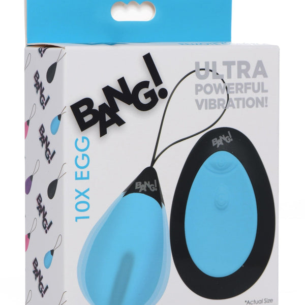 10X Silicone Vibrating Egg - Blue - Royal Sins