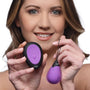 10X Silicone Vibrating Egg - Purple - Royal Sins