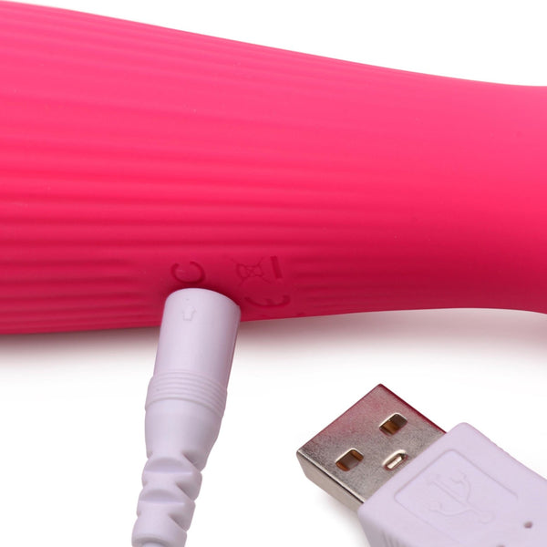 10X Silicone Wand Massager - Magenta - Royal Sins