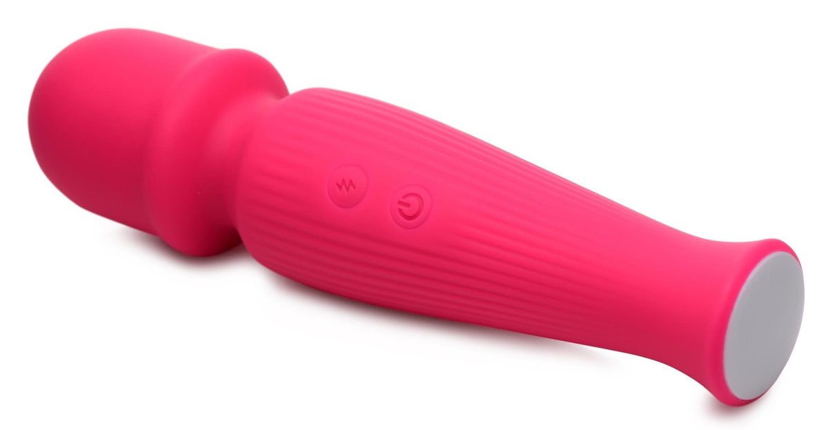 10X Silicone Wand Massager - Magenta - Royal Sins