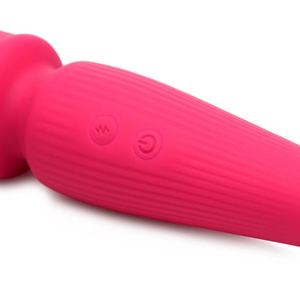 10X Silicone Wand Massager - Magenta - Royal Sins