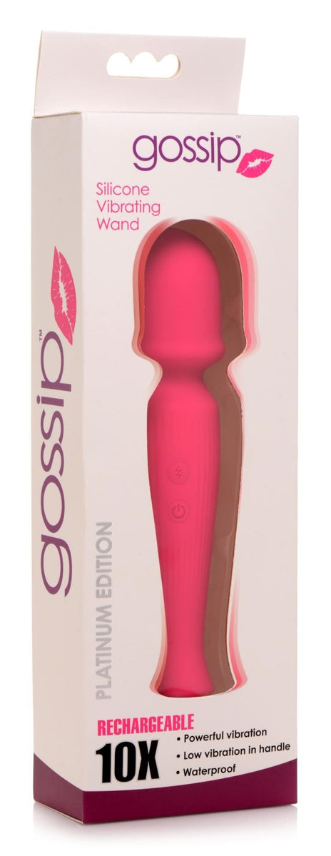 10X Silicone Wand Massager - Magenta - Royal Sins