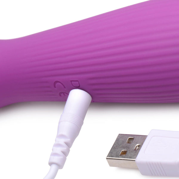 10X Silicone Wand Massager - Violet - Royal Sins