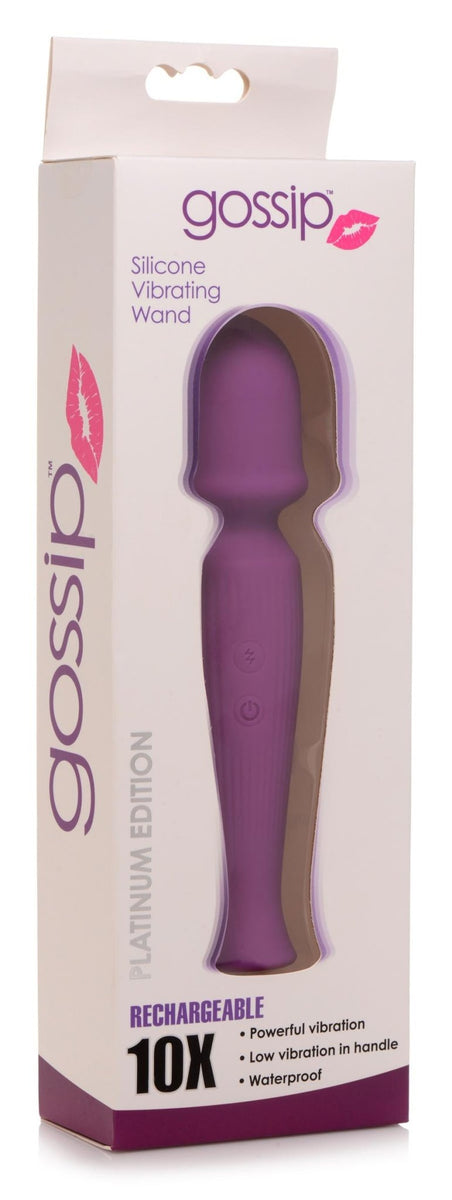 10X Silicone Wand Massager - Violet - Royal Sins