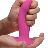 10X Squeezable Vibrating Dildo - Pink - Royal Sins