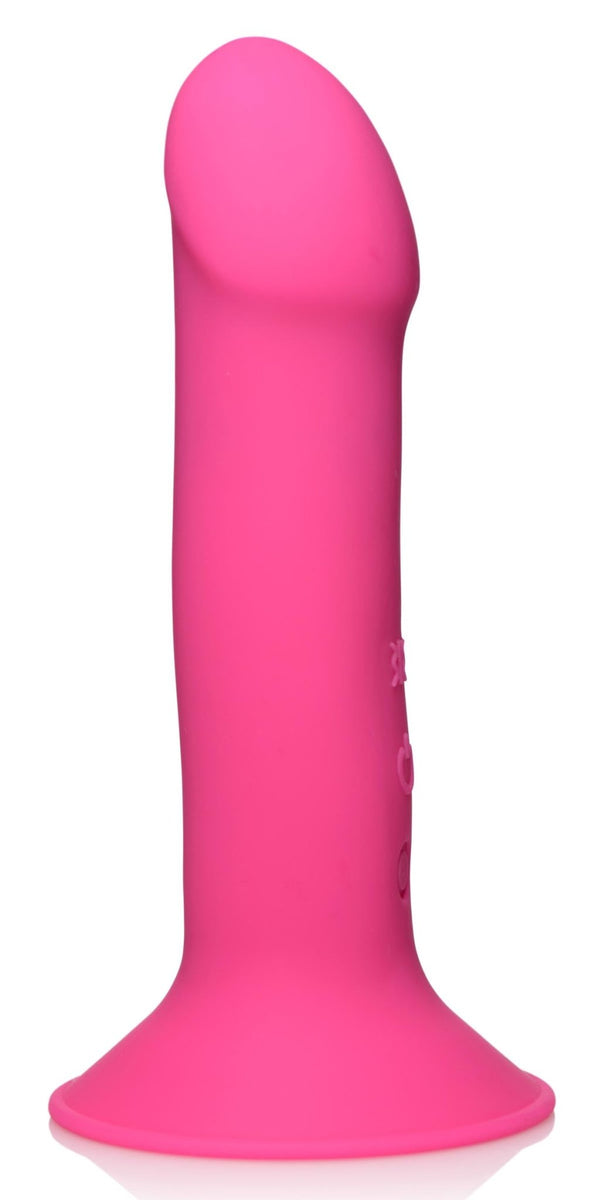 10X Squeezable Vibrating Dildo - Pink - Royal Sins