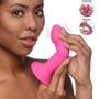 10X Squeezable Vibrating Dildo - Pink - Royal Sins