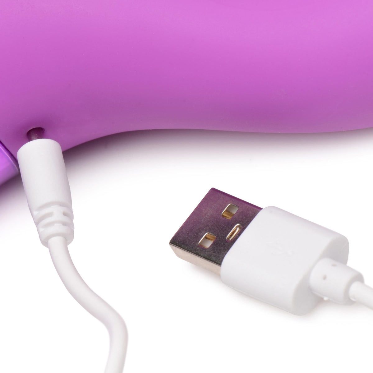 10X Triple Rabbit Silicone Vibrator - Purple - Royal Sins