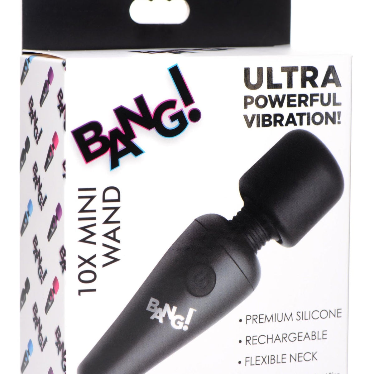 10X Ultra Powerful Silicone Mini Wand - Black - Royal Sins