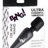 10X Ultra Powerful Silicone Mini Wand - Black - Royal Sins