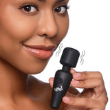 10X Ultra Powerful Silicone Mini Wand - Black - Royal Sins