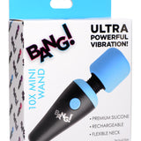 10X Ultra Powerful Silicone Mini Wand - Blue - Royal Sins