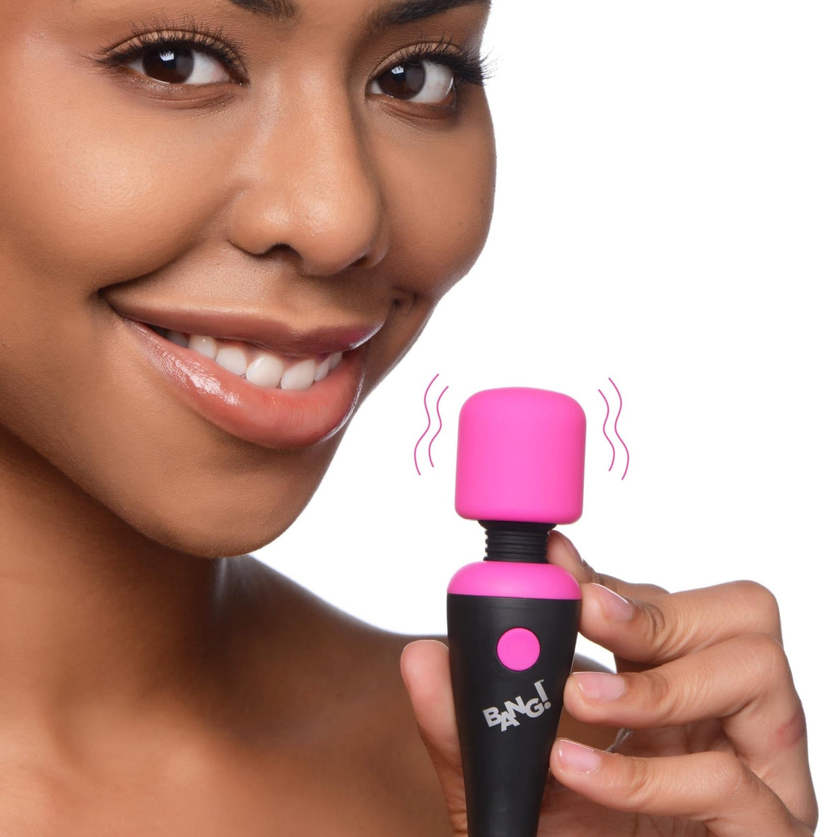 10X Ultra Powerful Silicone Mini Wand - Pink - Royal Sins