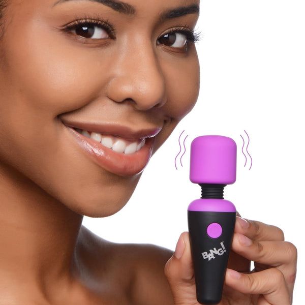 10X Ultra Powerful Silicone Mini Wand - Purple - Royal Sins