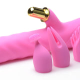 10X Versa - Thrust Vibrating and Thrusting Silicone Rabbit with 3 Attachments - Royal Sins