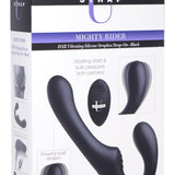 10X Vibrating Silicone Strapless Strap - on - Black - Royal Sins